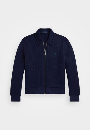 Polo Ralph Lauren CABLE-QUILTED JACKET - Chaqueta de punto - refined navy/c5964