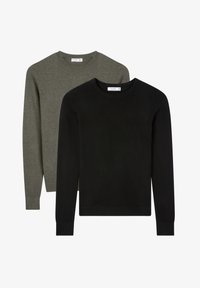 Non selezionato, 1x Medium Grey Melange, 1x Black