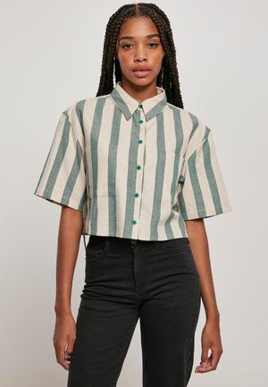 Urban Classics OVERSIZED STRIPE   - Overhemdblouse - greenlancer softseagrass