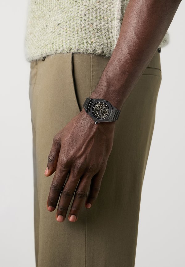 SKELETON BRACELET - Uhr - gun metal