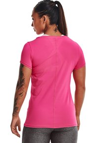 Under Armour HEATGEAR ARMOUR - T-shirt desportiva - electro pink // metallic silver