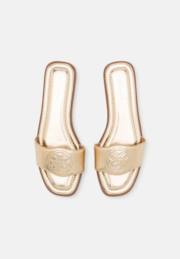 Mules - gold metallic4