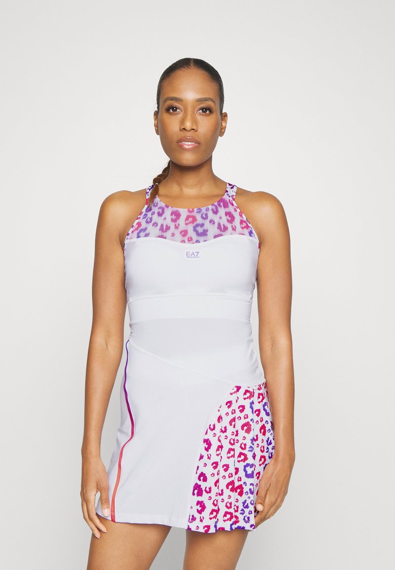 EA7 Emporio Armani TENNIS PRO DRESS Sportkleid white/weiß Zalando.at