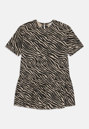 NKFZEBRA TWILL DRESS - Dongerikjole - cement