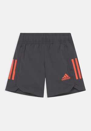 UNISEX - Short de sport - mottled dark grey/orange