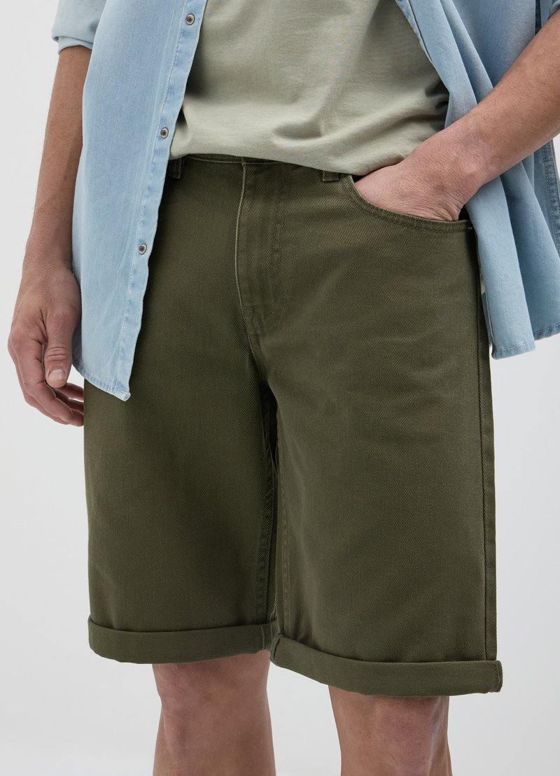 Calliope BERMUDA  - Shorts di jeans - verde