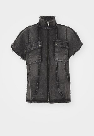 Atelier de roupa DISTRESSED UNISEX - Denim jacket - black
