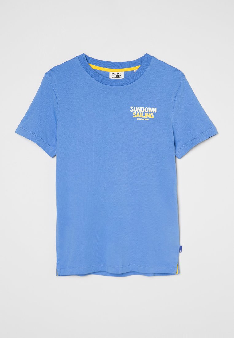 Scotch & Soda T-shirt print lichtblauw