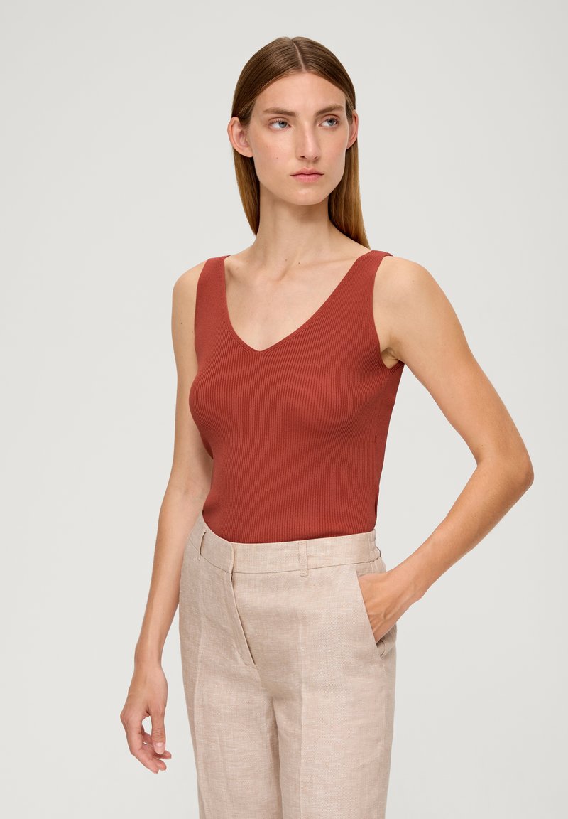 s.Oliver BLACK LABEL Top - terrakotta