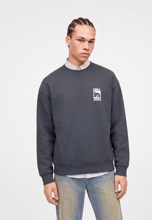 Obey Clothing, RECORDS EXTRA HEAVY CREW - Суитшърт - vintage black