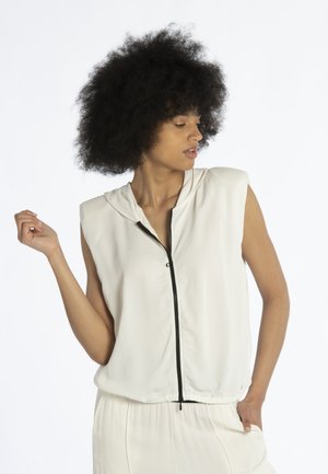 SLEEVELESS CADY - Väst - white