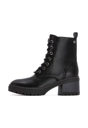 Botines con cordones - black