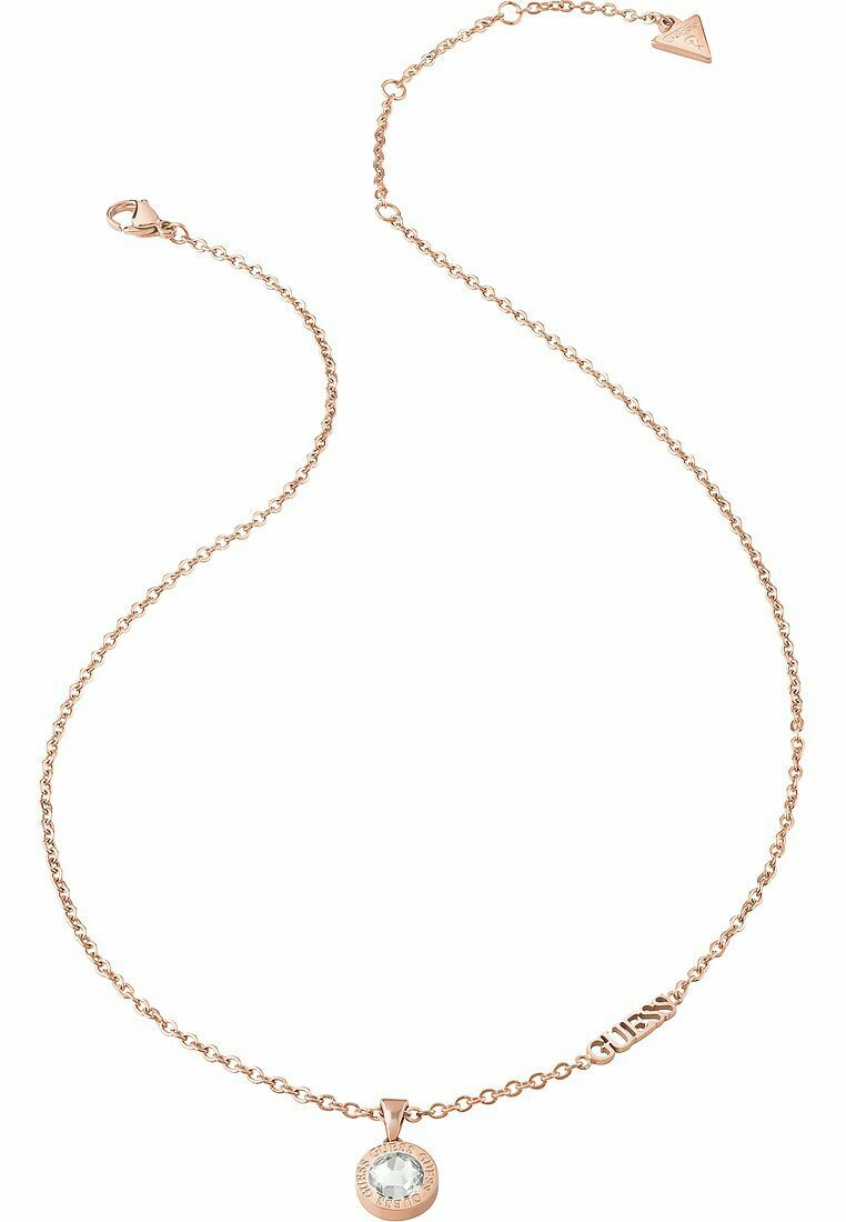 Guess - Halsketting met hanger - roestvrij staal - 10 cm - UBN12104, Stof, Zirkoniumoxide