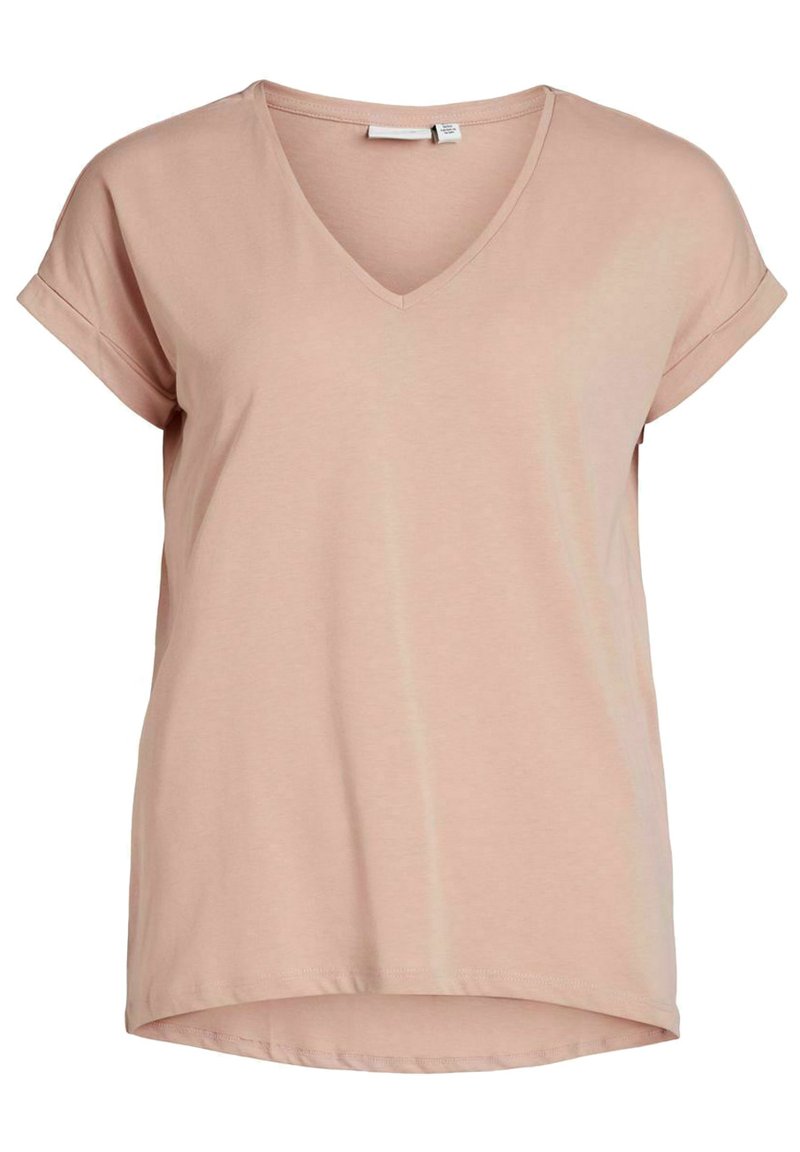 VILA VIDREAMERS V NECK - Pamata T-krekls - misty rose