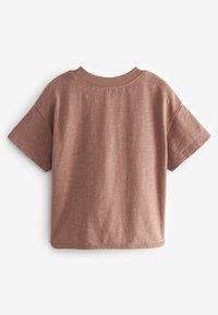 Next SHORT SLEEVE APPLIQUÉ - REGULAR FIT - T-shirts print - brown