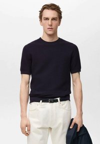 Mango - SALAS - Basic T-shirt - dark blue Thumbnail Image 1