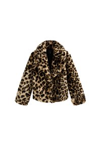 LEOPARD PRINT FAUX FUR CROP - Vinterjacka - brown pattern