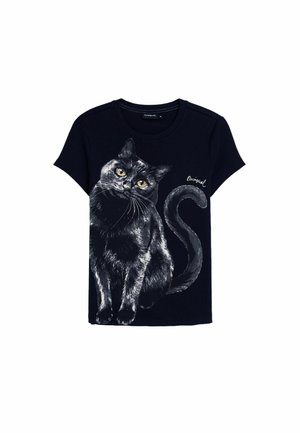 Desigual, PRINTED T-SHIRT - Tricou cu imprimeu - black