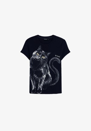 Desigual, PRINTED T-SHIRT - Tricou cu imprimeu - black