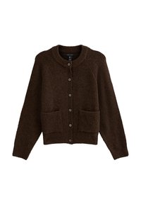 DOUBLE POCKET - Chaqueta de punto - dark brown