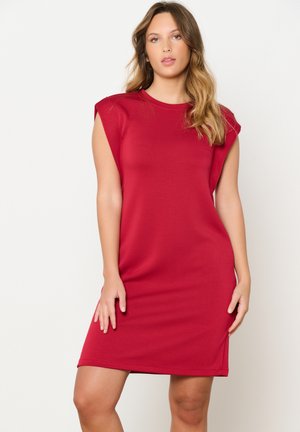 Day dress - bordeau red