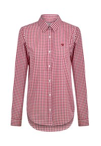 PLAID LONG SLEEVE - Nööpidega pluus - bordeaux