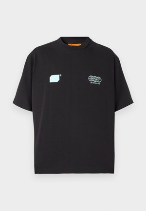 Replay Inc., ENGINEERED TEE - T-shirts print - black