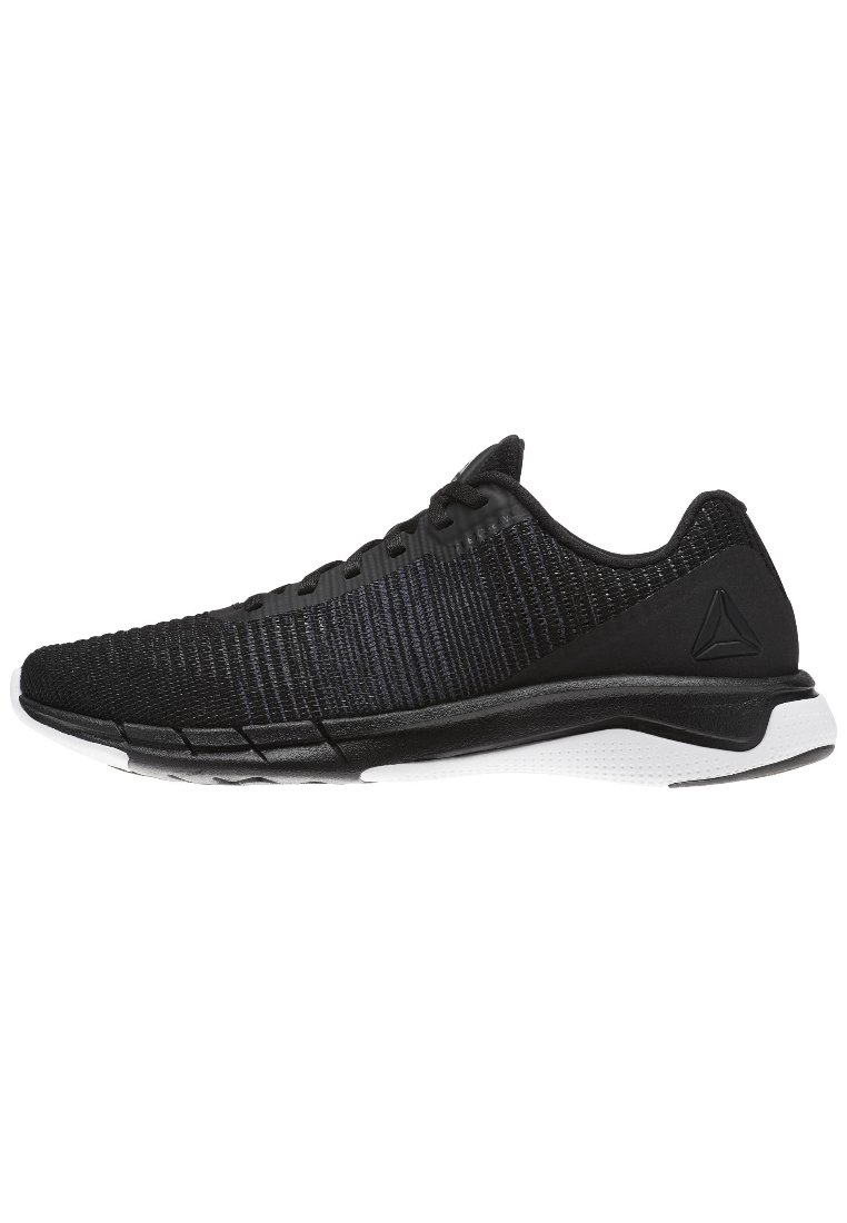 Reebok FAST FLEXWEAVE - Neutral running shoes - black - Zalando.co.uk