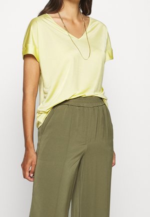 Print T-shirt - light yellow