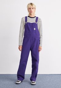 Carhartt WIP BIB OVERALL STRAIGHT - Peto - aura rinsed