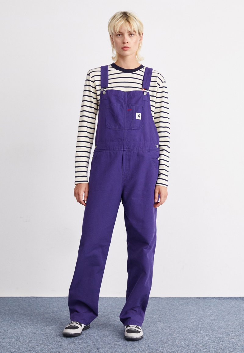 Carhartt WIP BIB OVERALL STRAIGHT - Peto - aura rinsed