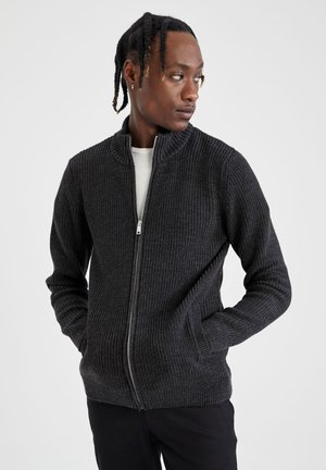 REGULAR FIT - Cardigan - anthracite