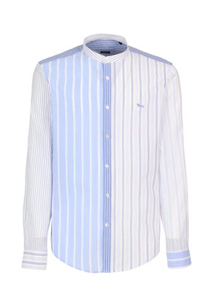 Harmont & Blaine, CON COLLO CAREANO A RIGHE - Overhemd - celeste screziato