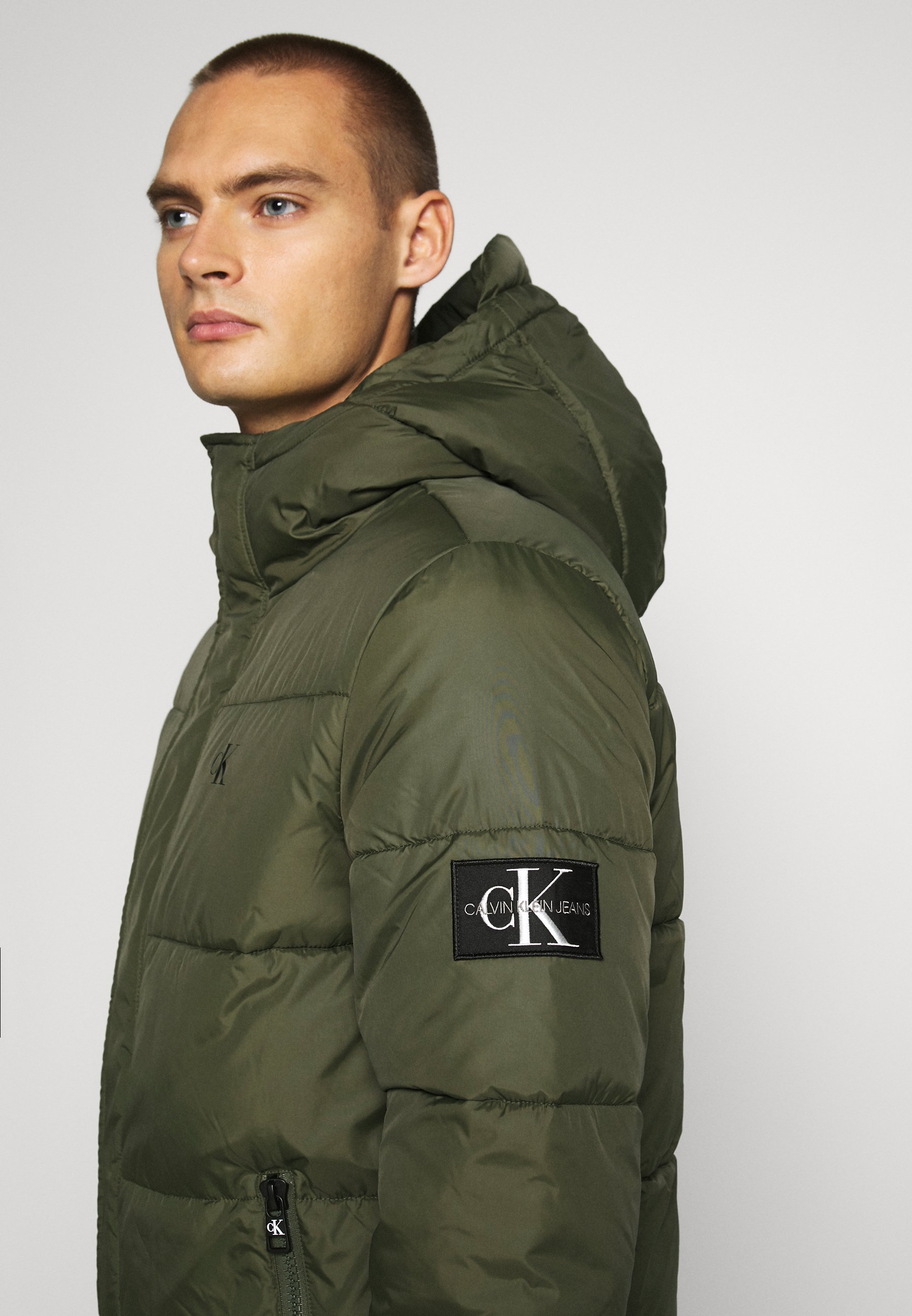 calvin klein recycled polyester down puffer jacket
