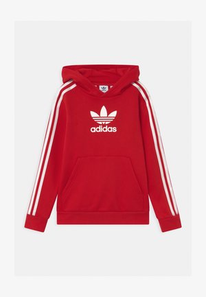 HOODIE UNISEX - Collegepaita - scarle/white