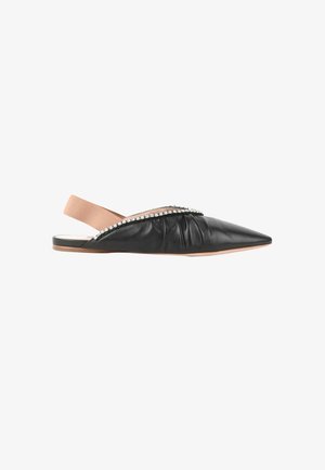 Miu Miu, Ballerines à brides arrière - black