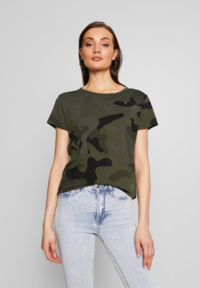 ALLOVER TOP - T-Shirt print - green