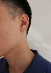 PAVÉ TINY LOVER STUD UNISEX - Fülbevalók - silver coloured