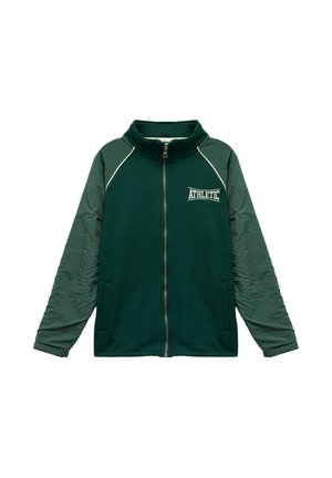Tröja med dragkedja - green