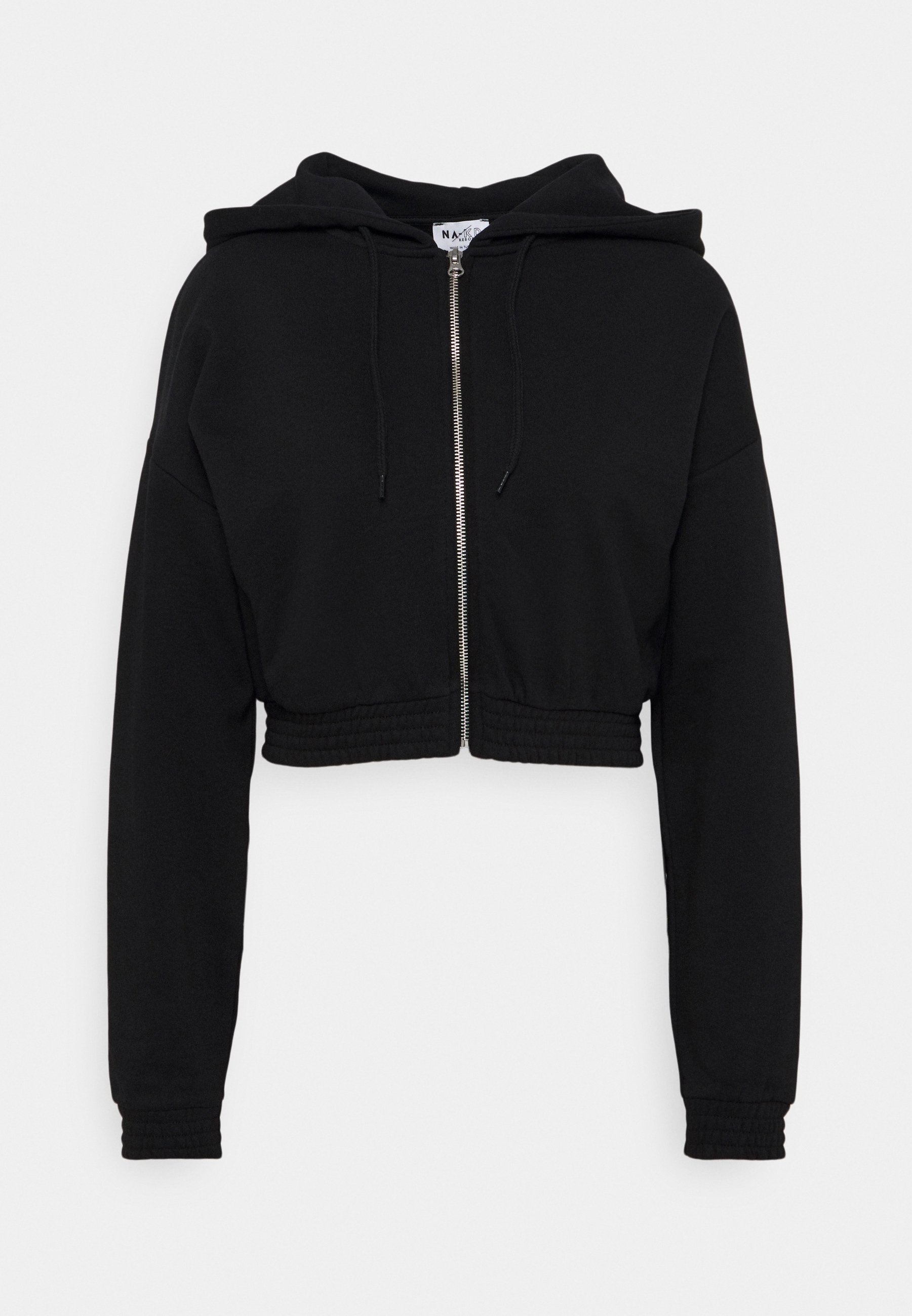 Kd Zipper Sweatshirt NA-KD Zip-up Sweatshirt Black (Pre-owned)