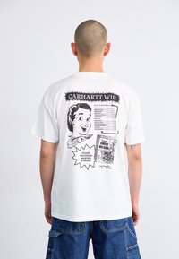 Carhartt WIP - CATALOGUE  - T-shirt con stampa - white/black Immagine in miniatura 1