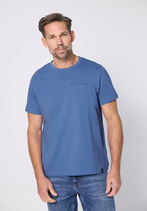 MIT BRUSTTASCHE - T-Shirt basic - blau