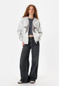 Koton OVERSIZED ZIPPER - Sweat zippé - grey