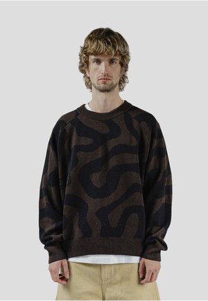 SWIRL - Strikkegenser - brown