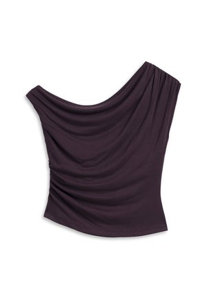 Twist, TWIST T-SHIRT ASYMMETRIC SLEEVE T-SHIRT - Basic T-shirt - d purple