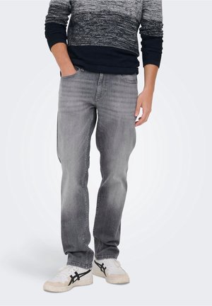 Jeans Straight Leg - light grey