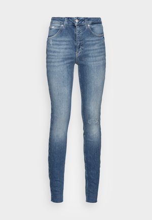 HIGH RISE SKINNY - Skinny džíny - denim medium