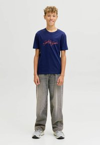 Jack & Jones Junior JJIALEX  - Traperice opuštenog kroja - black denim