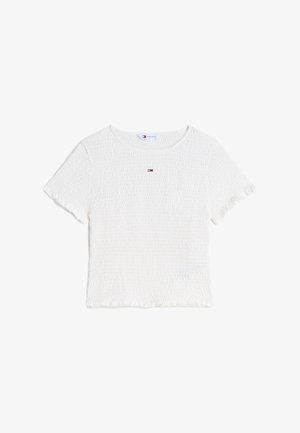 Tommy Jeans, TJW SLIM SMOCK TEE - Základné tričko - ancient white