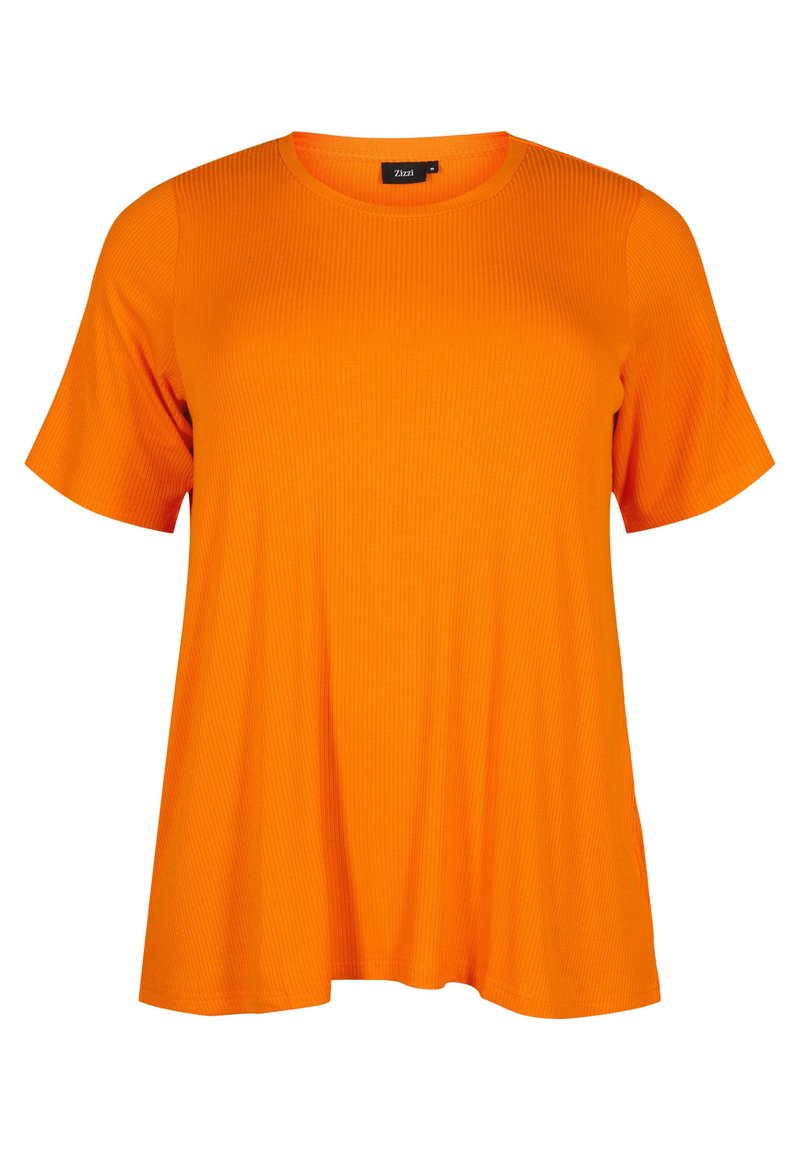 Zizzi WITH STRUCTURE Jednoduché tričko exuberance/oranžová Zalando.cz